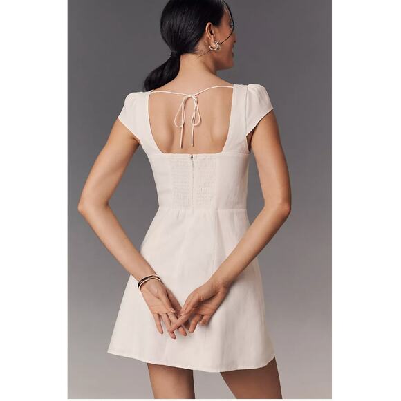 Reformation Loula Linen Mini Dress 12 - Picture 2 of 5